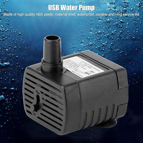 Miniatura 2 de Bomba de agua sumergible, USB 5V 1.6 ft 150 L, H Bomba de agua sin escobillas sin escobillas Dc sin escobillas para fuente de mascotas acuario