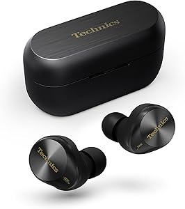 Technics EAH-AZ80E-K Wireless Earphones with Noise Cancelling, Bluetooth Multipoint 3 Devices, Comfortable In-Ear Earphone…