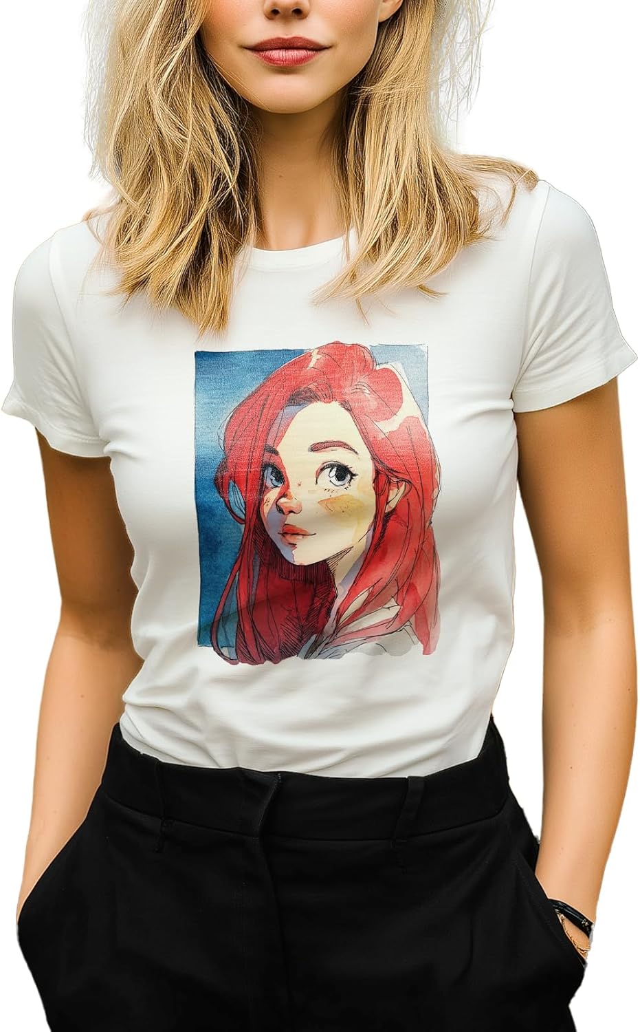 Women's Spring Tops Short Sleeve Crew Neck Elegent Tees Breathable Cotton Hawaiian Beach Undershirt