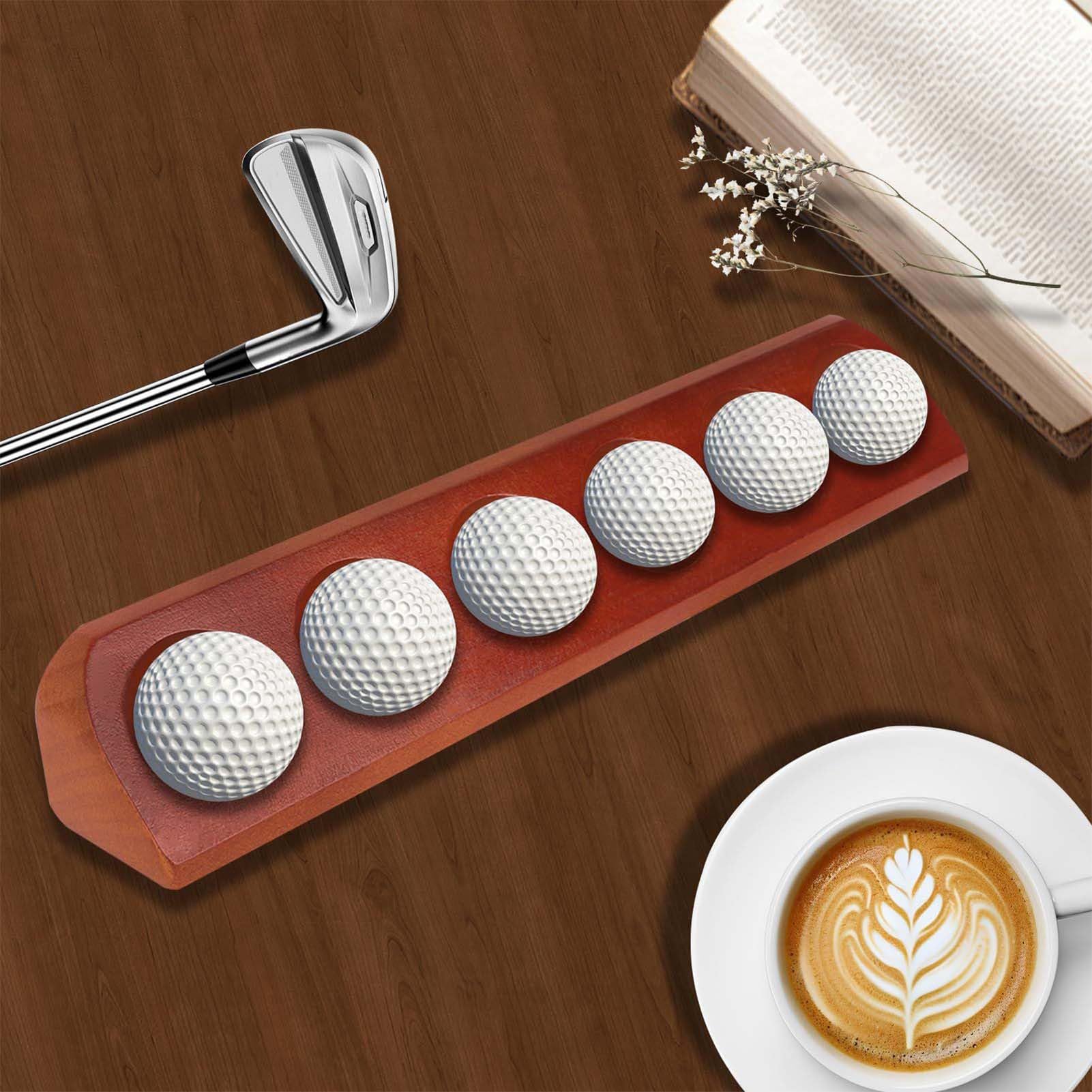 Kaxenig Présentoir De Balles De Golf, Collection Balles De Golf Support 6 Trous, Support De Rangement pour Club Décoration Murale Salon Bureau Organisation
