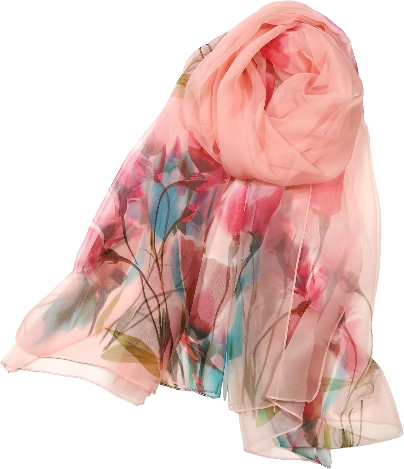 Shanlin Super Large Silk Feel Floral Scarves for Women in Gift Box - Image 2