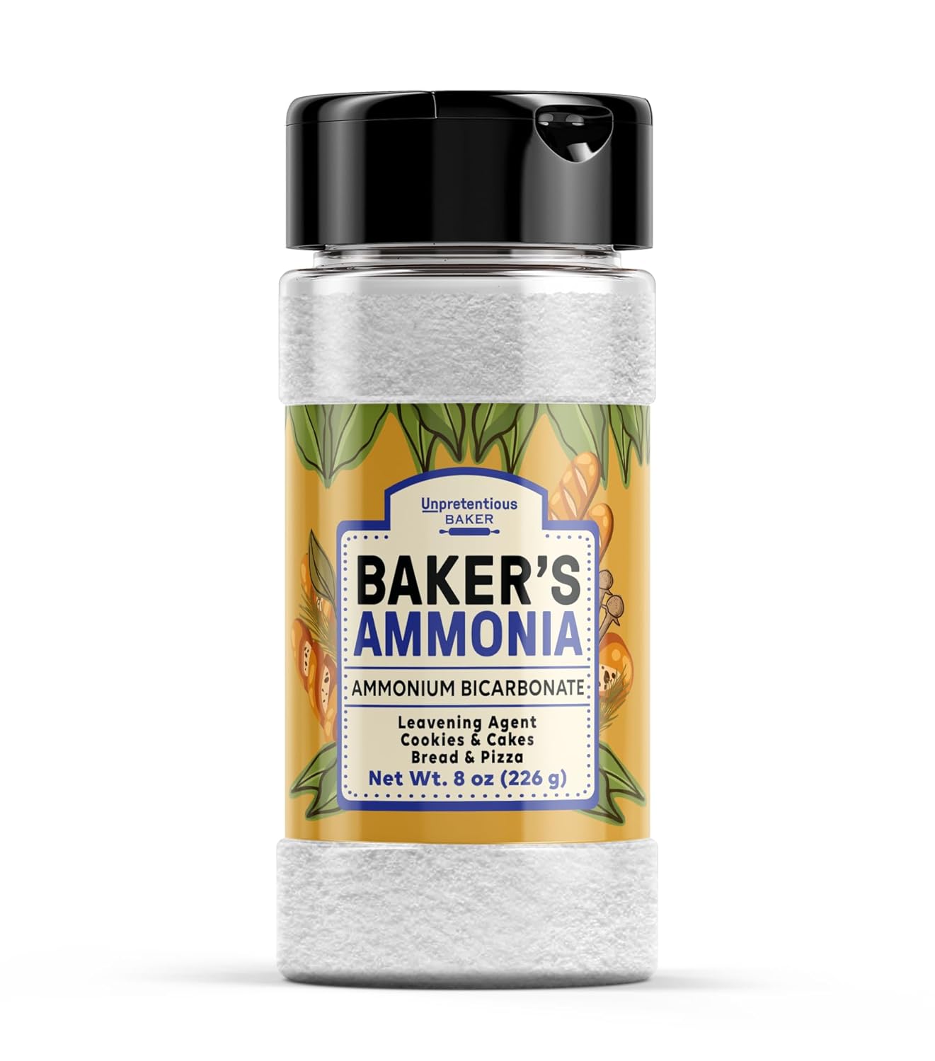 Unpretentious Baker's Ammonia (8 oz), Ammonium Bicarbonate