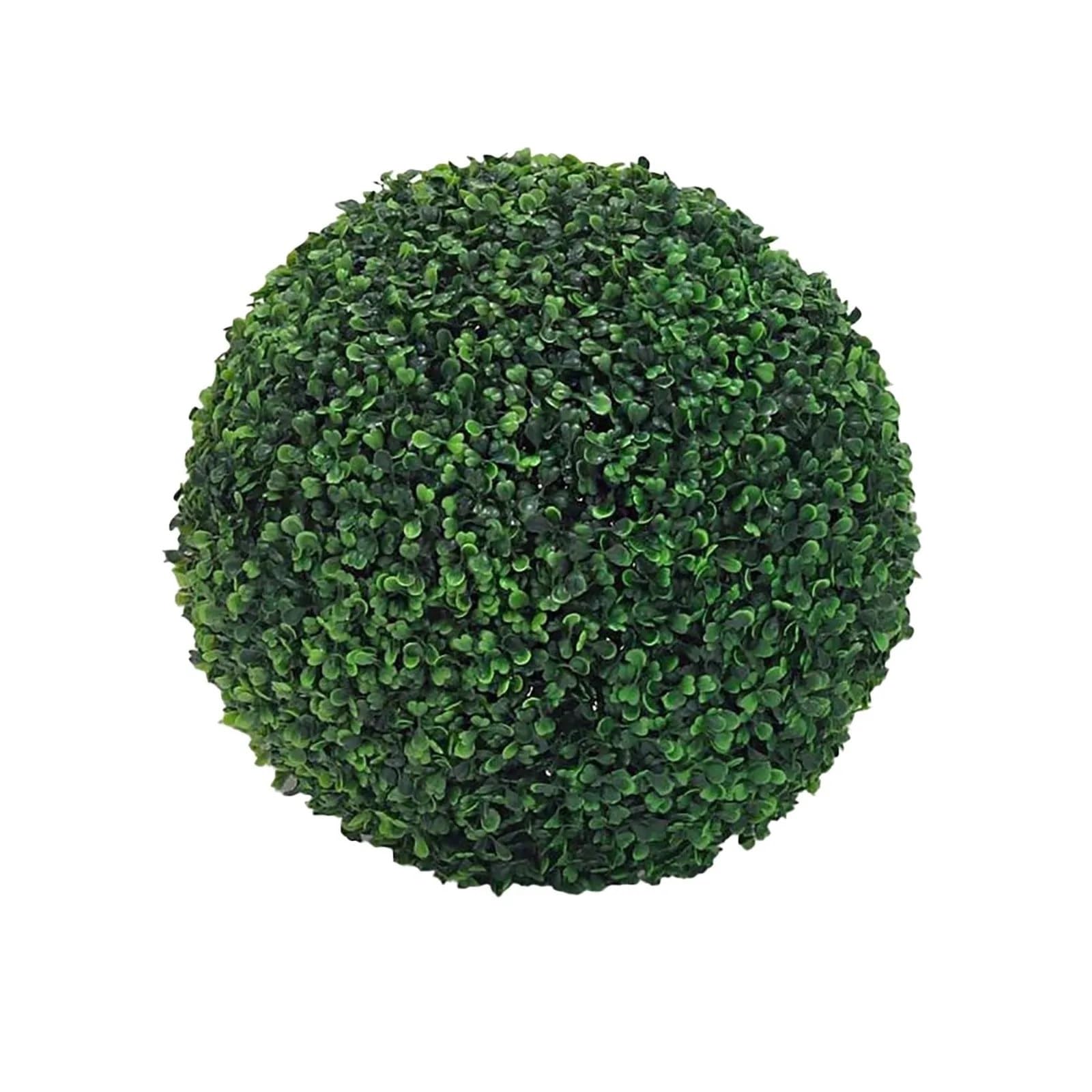 LNNXSZ Topiary Balls Artificial Plant Boxwood Topiary BallFaux Plants Decorative Grass Balls For Home Patio Garden Balcony Wedding Decor(40cm)