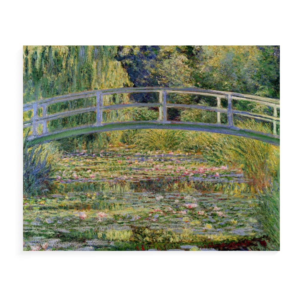 Nnalegs A1 Paint By Numbers For Adults 40X50cm Monet Famous Paintings - The Japanese Bridge The Water Lily Pond - Paint By Numbers Kits Canvas Acrylic,