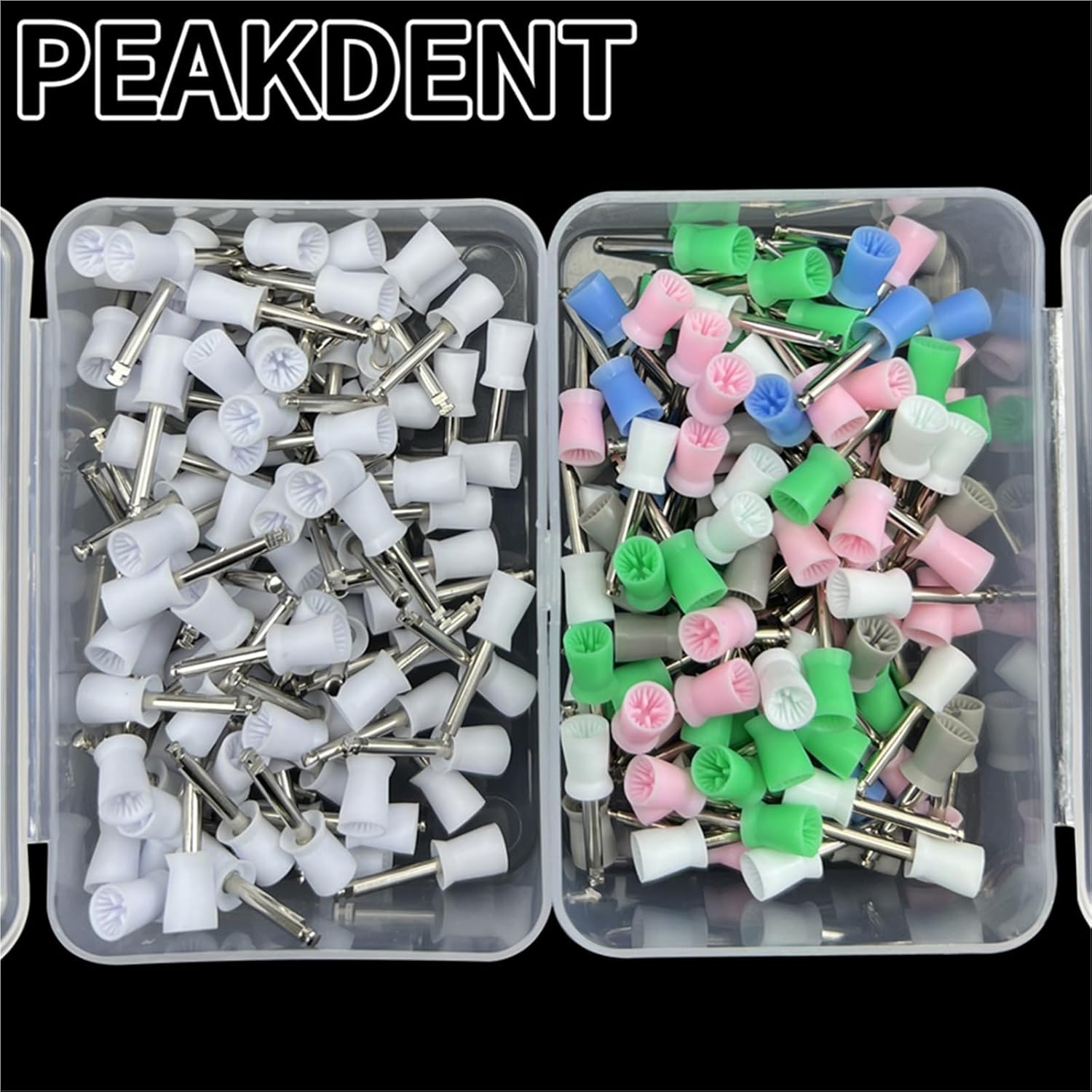 100PCS Disposable Dental Polishing Prophy Cup RA 2.35mm for Low Speed Handpiece(Thread Cup)