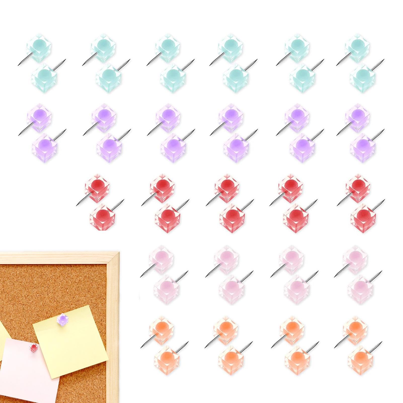 Reißnägel für die Wand bunt,Bunte Reißzwecken