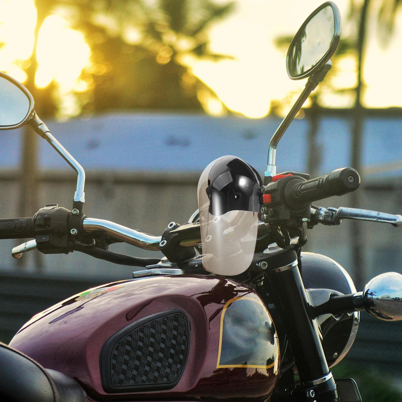 Uchwyt na telefon z osłoną przeciwsłoneczną do motocykla Uchwyt na telefon z osłoną przeciwdeszczową do roweru i quada Osłona przeciwsłoneczna telefonu na zewnątrz, czarna