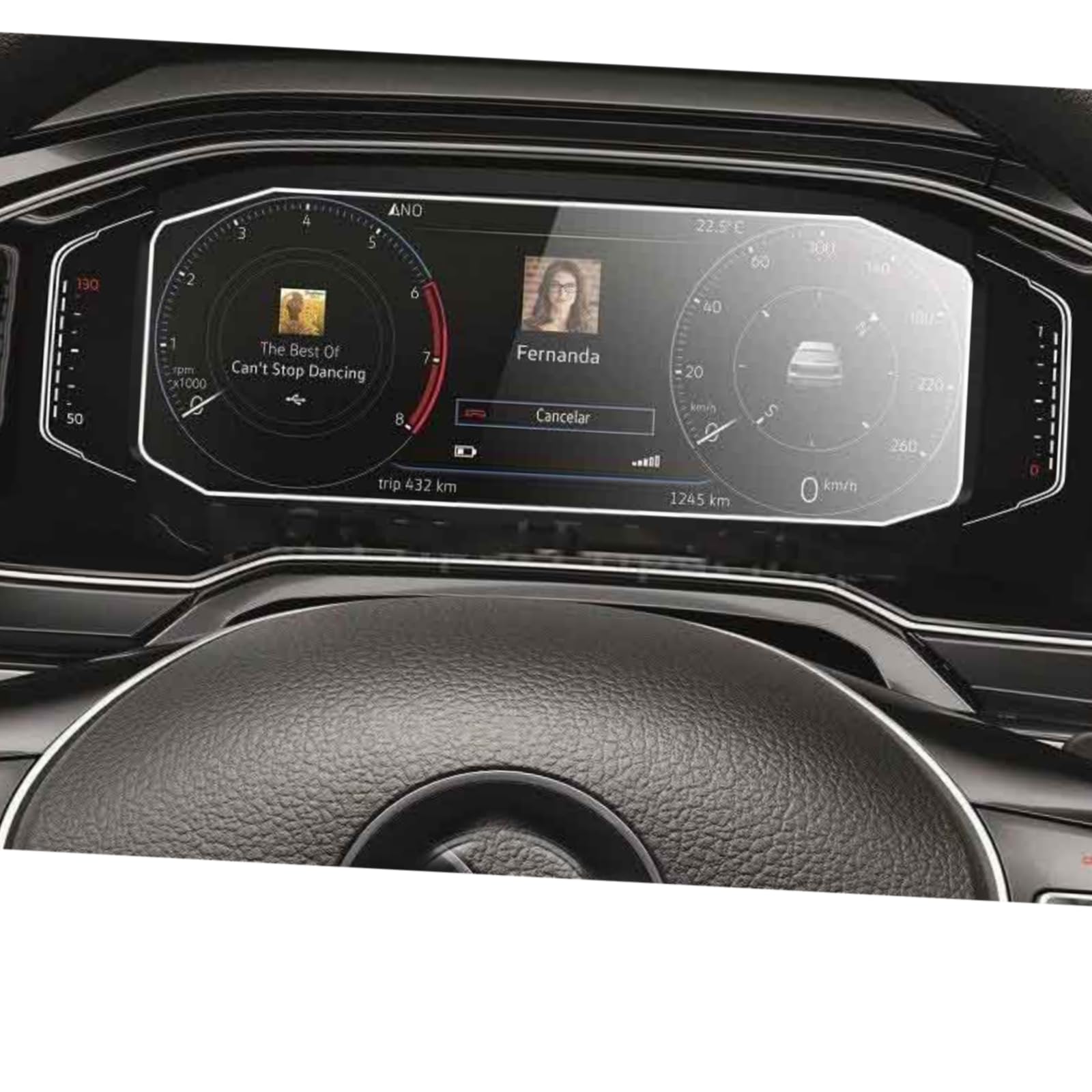 Protector de pantalla para tablero de instrumentos VW Taigo 2018-2020 de vidrio templado 6