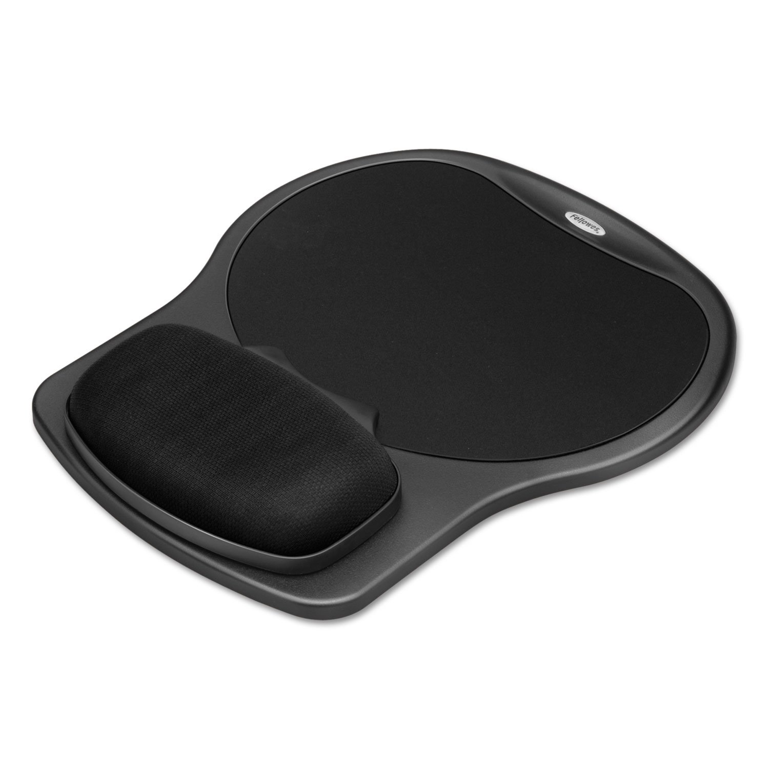 Easy Glide gel mouse pad W/WRIST rest, 10 x 12, nero/nero