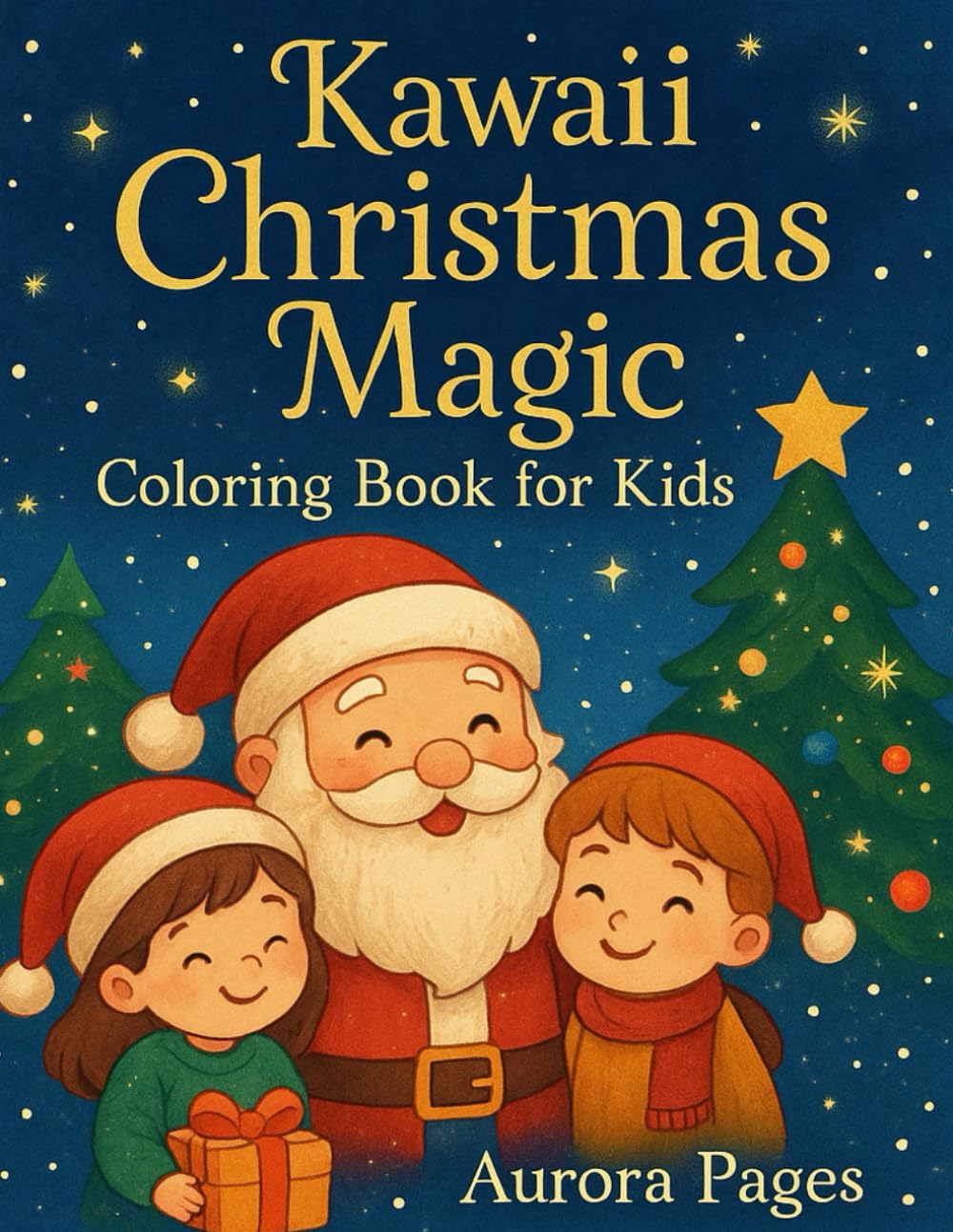 Kawaii Christmas Magic: Coloring Book for Kids (Kawaii Christmas Collection)