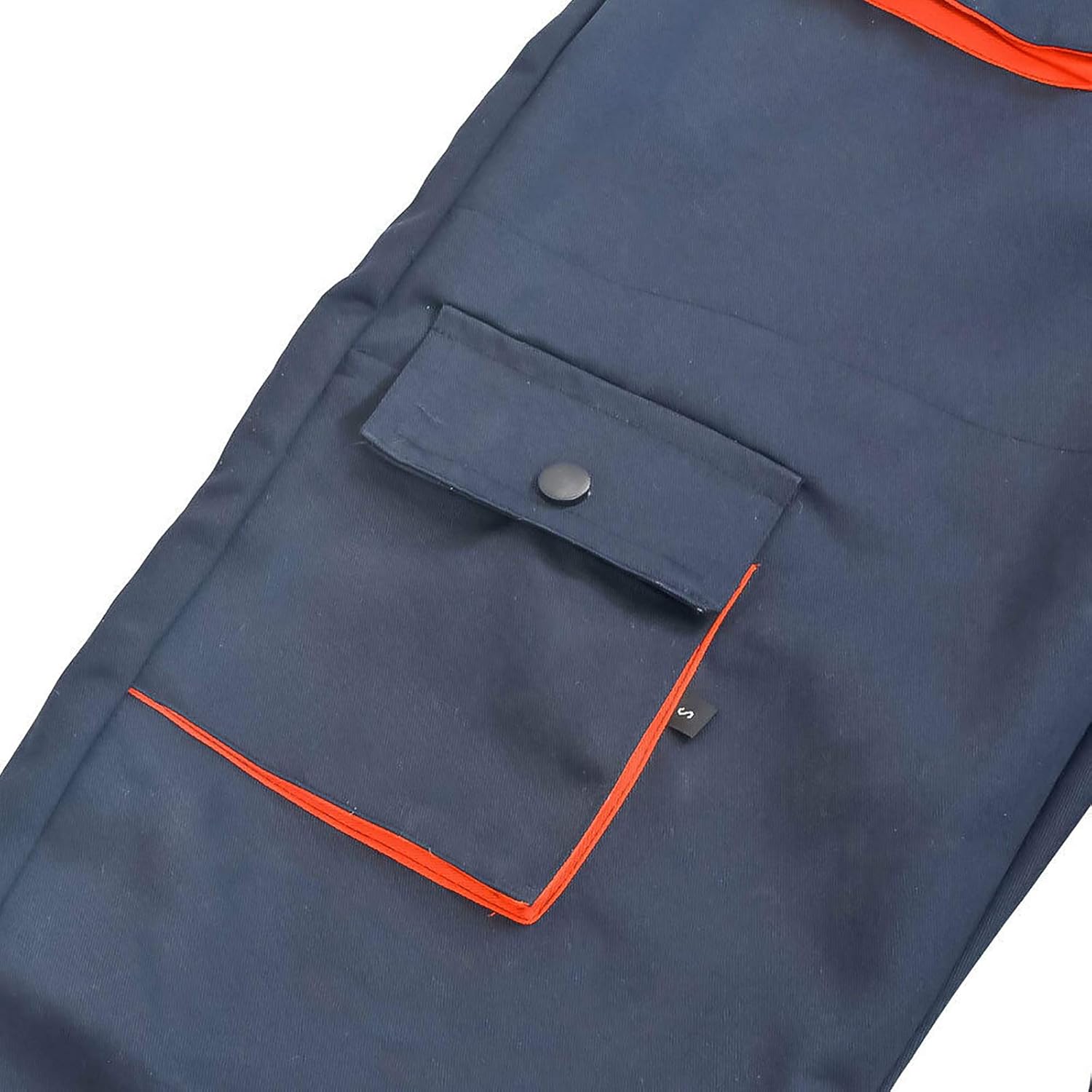 SENRISE Men's Workwear, Work Cotton Pant, Breathable Bib Overalls, with Multi Pockets and Adjustable Straps - Image 5