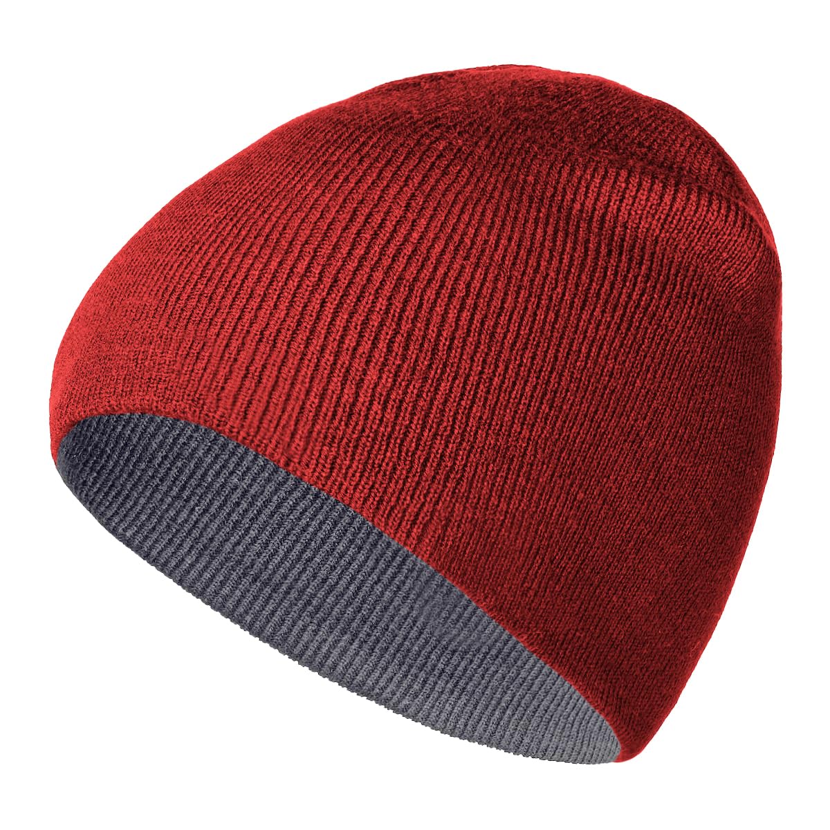 ZOORON Beanie for Women Men Reversible Winter Hats Unisex Cuffed Skull Knit Hat Cap