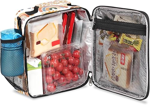 Miniatura 4 de Lonchera personalizada con nombre para niñas, niños, mujeres, adolescentes, regalo para la escuela, para picnic, trabajo, viajes, color naranja