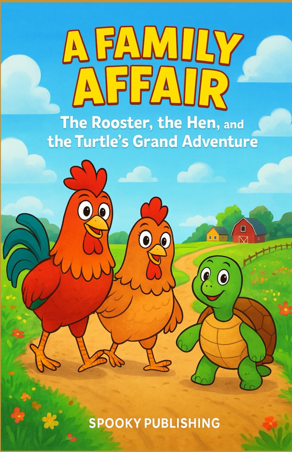 The Rooster, the Hen, and the Turtle's Grand Adventure: A Family Affair