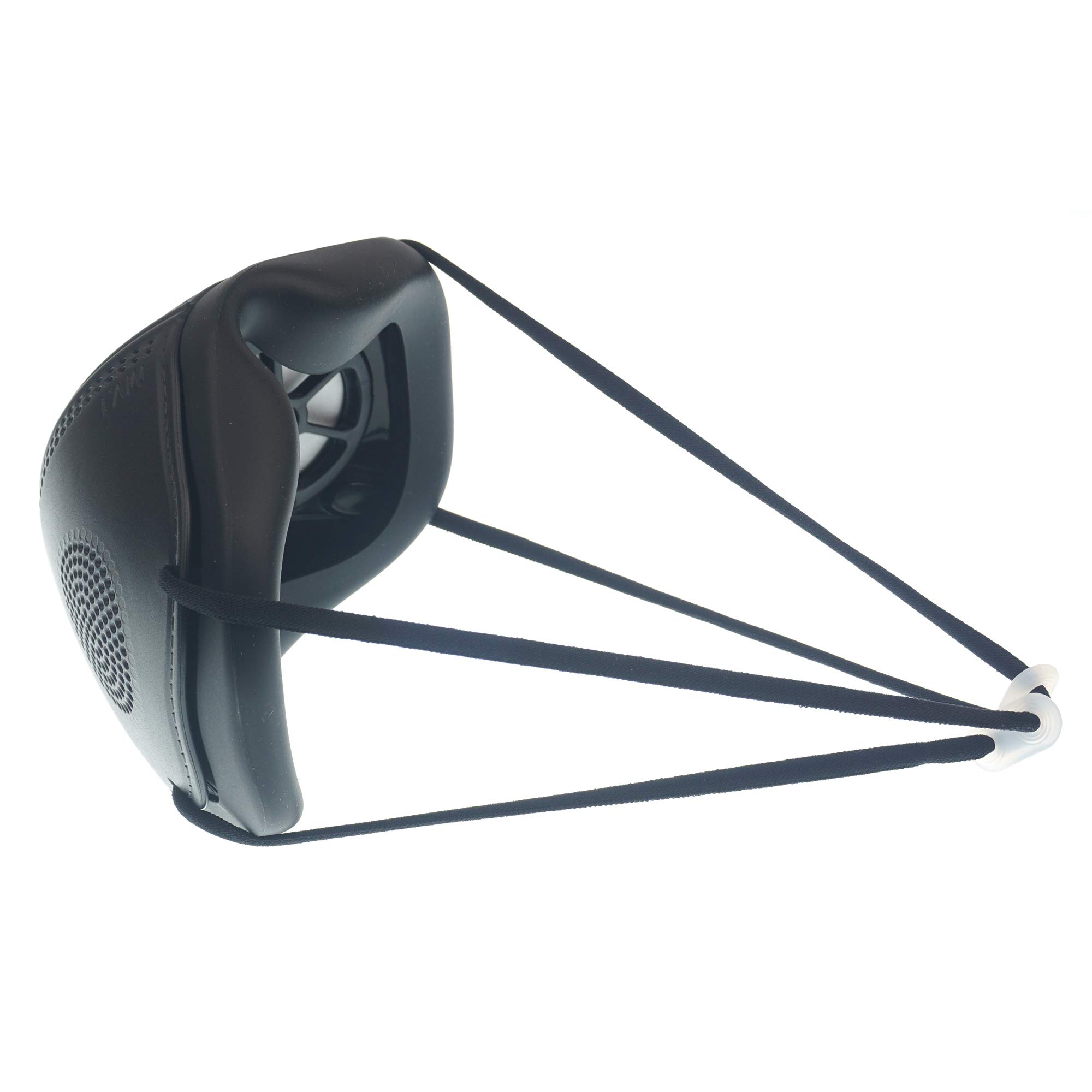 WiLLBee Magic V Line Mask - Face Protection Mask/Air Filter Replaceable/Washable/Anti Dust/Out Side Hard Plastic/Inside Soft Silicone (Basic Black)