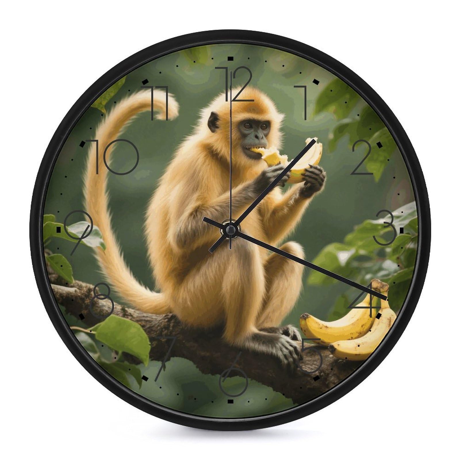 Horloge murale cadeau idéal de pendaison de crémaillère noir 25,4 cm