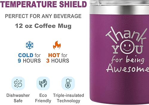 Miniatura 19 de DLOCCOLD Thank You Gifts for Women, Thank You for Being Awesome Coffee Mug, Coworkers Employee Appreciation, Valentines Day Gifts for Her Him