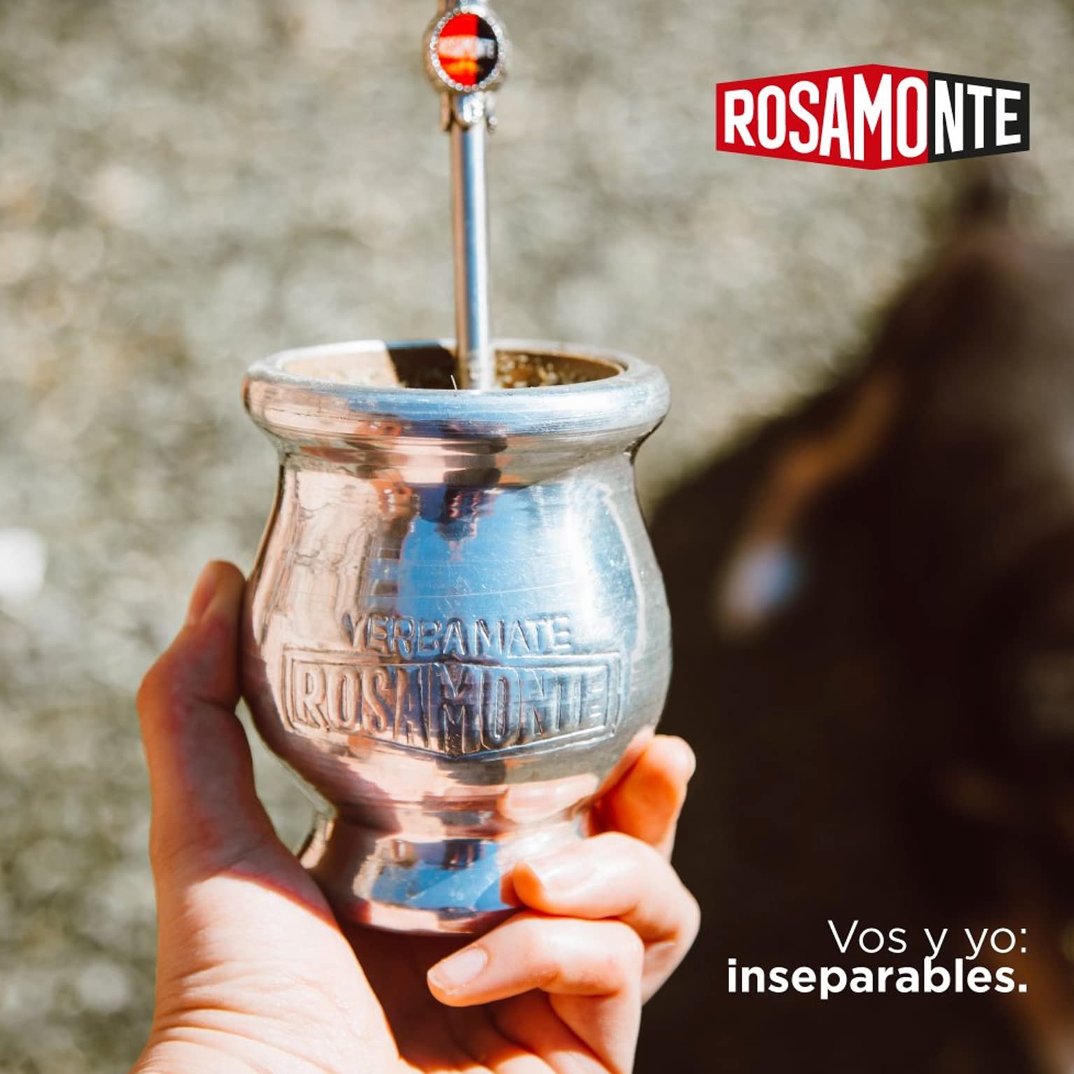 Rosamonte Yerba Mate Tradizionale 0,5 kg | Kit da Tè in Acciaio Inox: Tazza - Zucca | Cannuccia - Bombilla