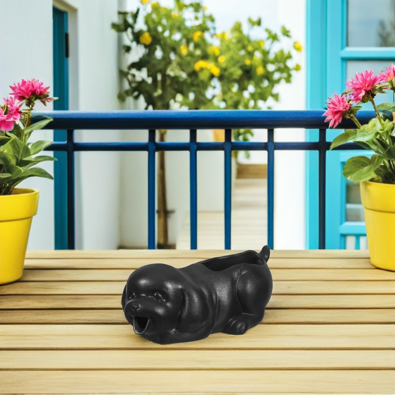 VICASKY Ornement Céramique De Jet Eau pour Aquarium Décoration Céramique pour Aquarium Fontaine Pot pour Cour