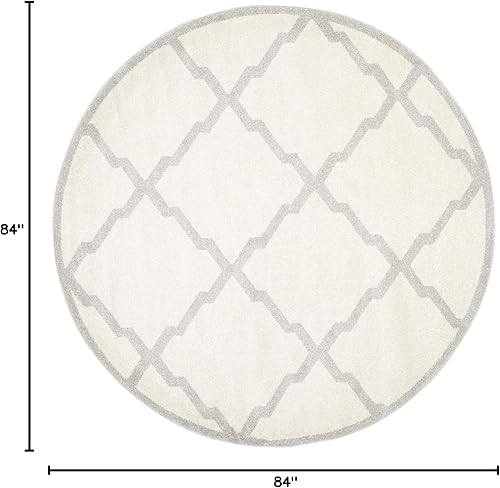 Vista 162 de Safavieh Amherst Collection amt421b Gris Claro y Beige Interior/exterior Area Rug, Polipropileno