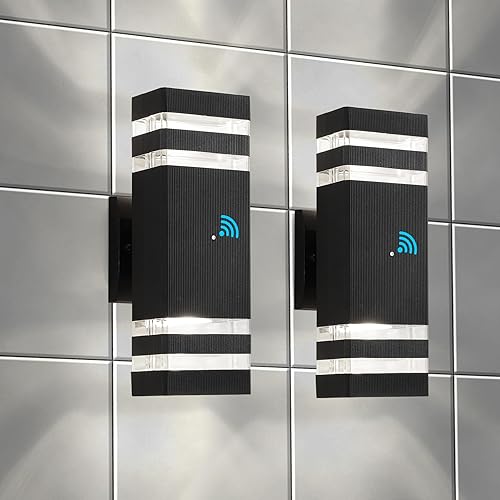 FAISHILAN Luces de pared para exteriores, luces de exterior para casa, lámpara al aire libre, luces de pared para porche, luces de casa al aire