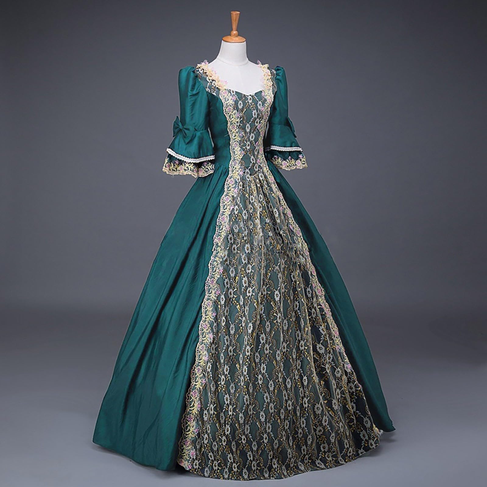 Women's Plus Size Vintage Dresses Victorian Queen-Style Masquerade Gowns, Rococo Baroque - Image 5
