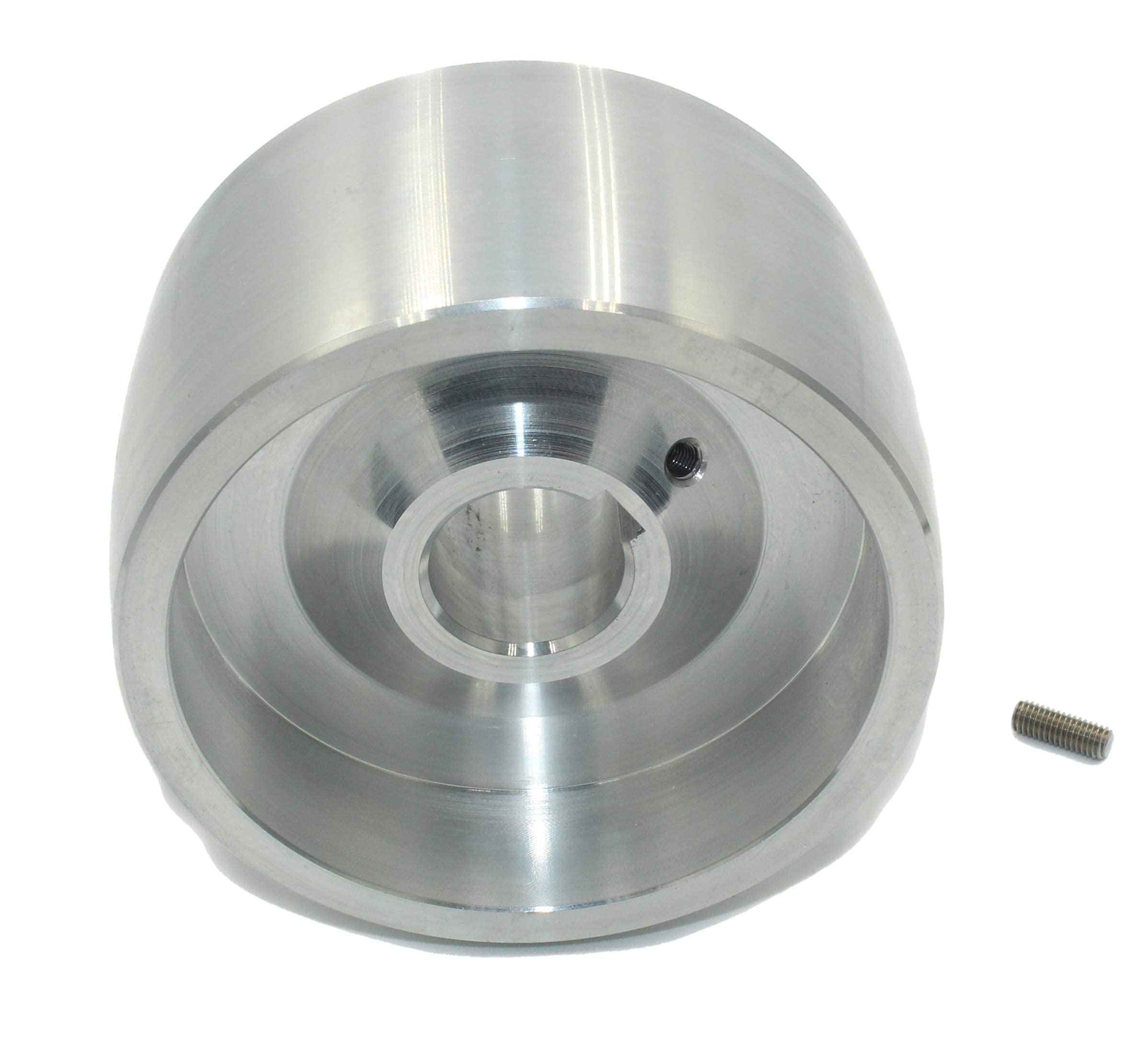 (Drive 100-24) Riemenschleifer-Antriebsrad CNC-bearbeitetes Riemenschleifer-Antriebsrad für Messerschleifer 100 mm Durchmesser - 55 mm breit mit 24 mm Bohrung