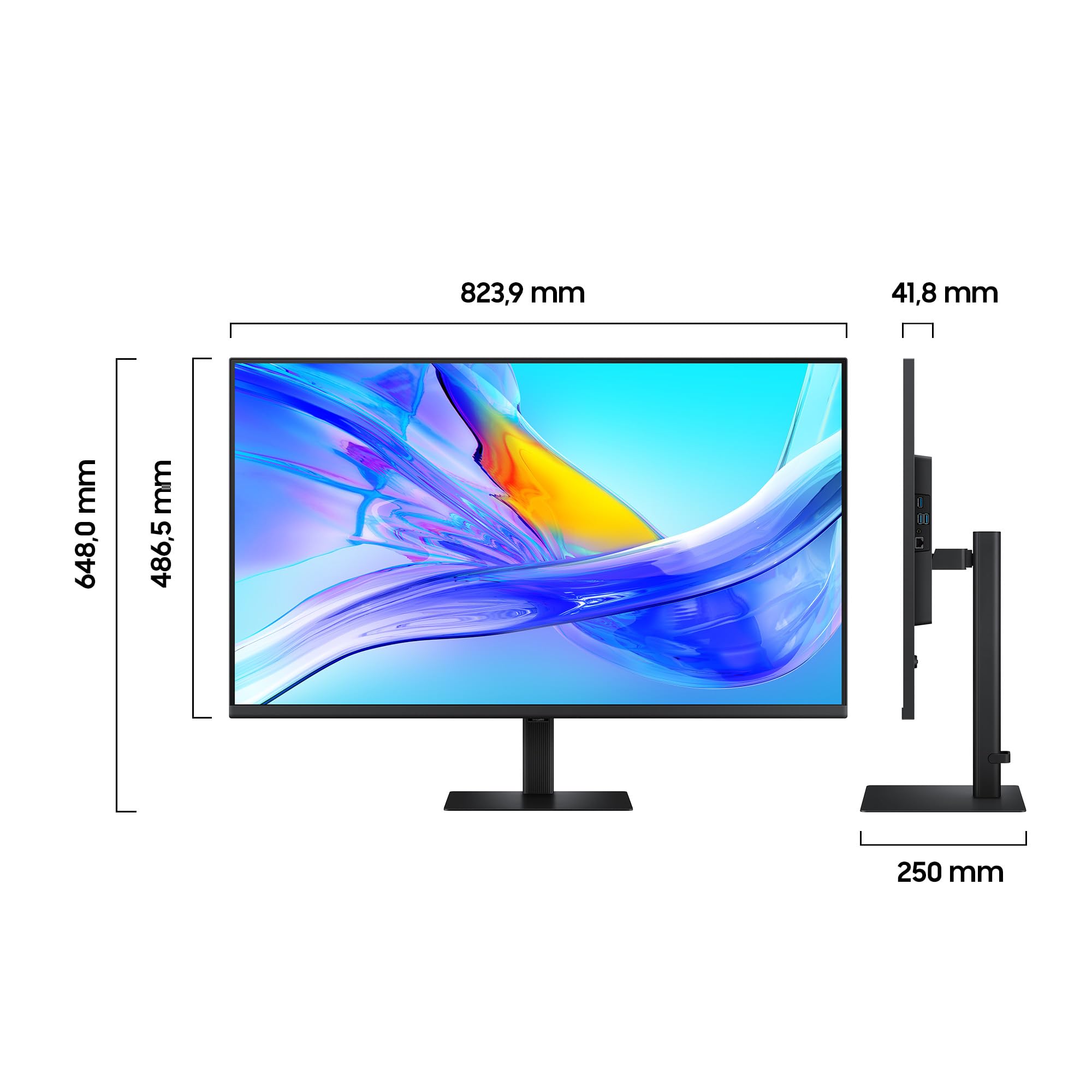 Samsung ViewFinity S8 S37D804UAU - S80UD Series - LED-Monitor - USB - 94 cm (37")