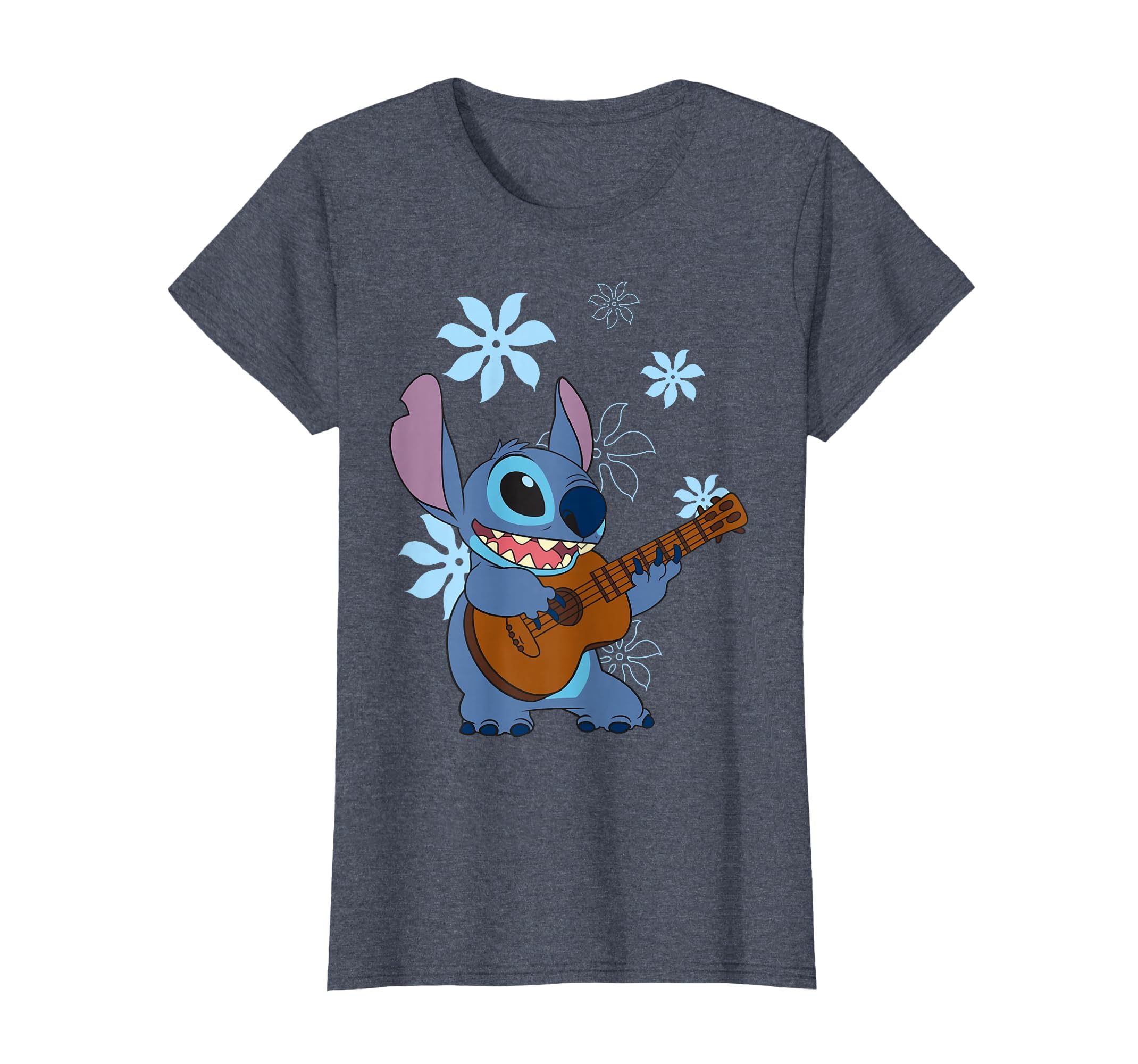Girl's Lilo &amp; Stitch Floral Ukulele Dance T-Shirt