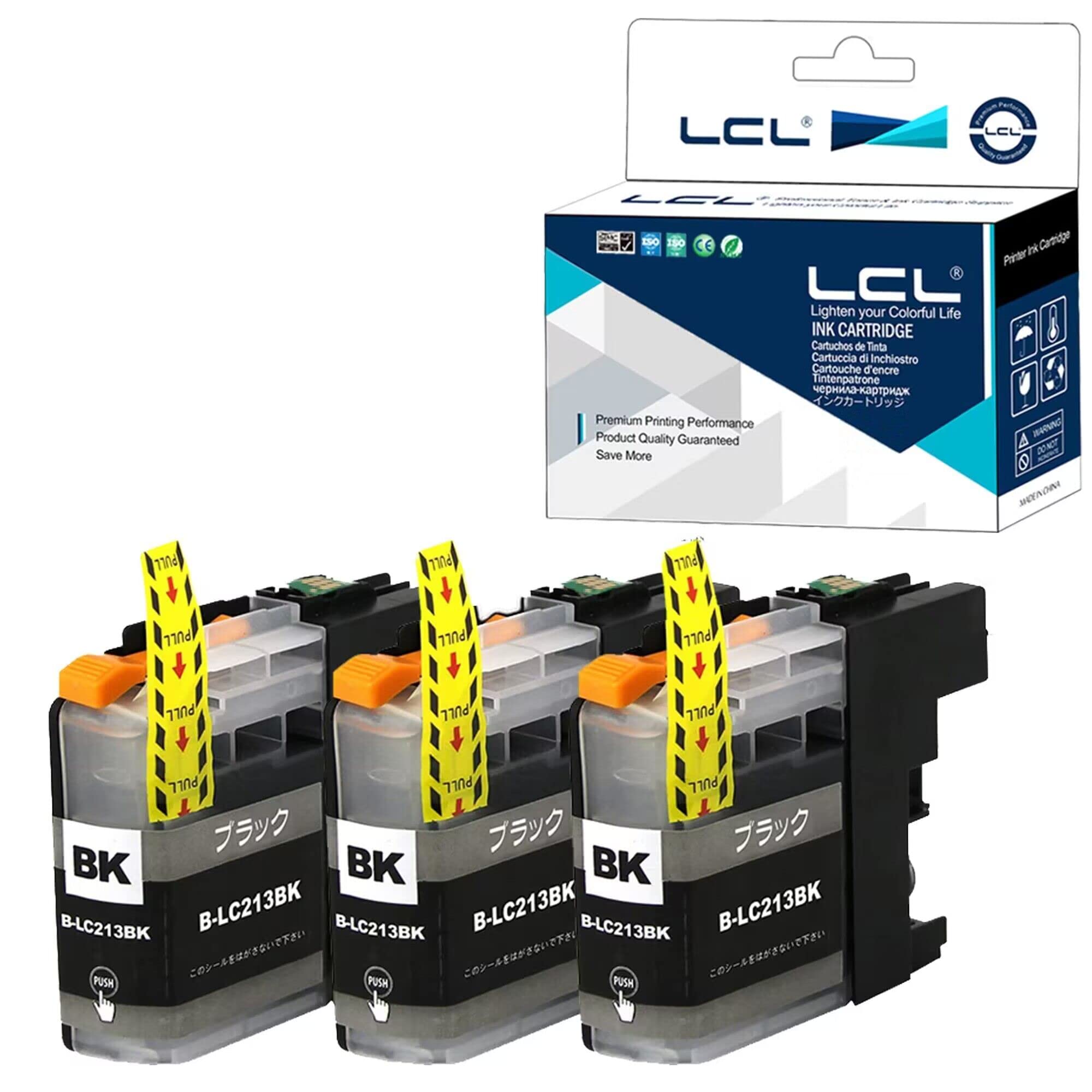 Amazon.co.jp: LCL Brother用 ブラザー用 LC213 LC213BK 大容量 残量