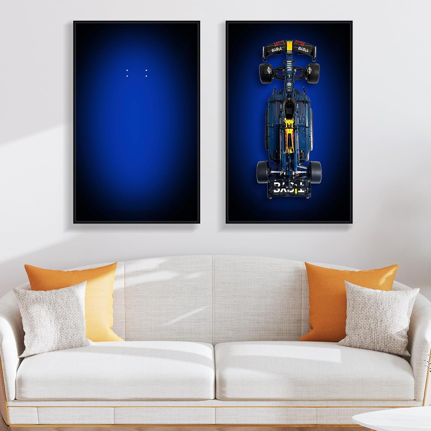 Display Wall Board for Lego Red Bull RB20 42206, Wall Art for Lego Car Wall Mount, Gift Idea, Home Decor (Car Not Included, No Lights)
