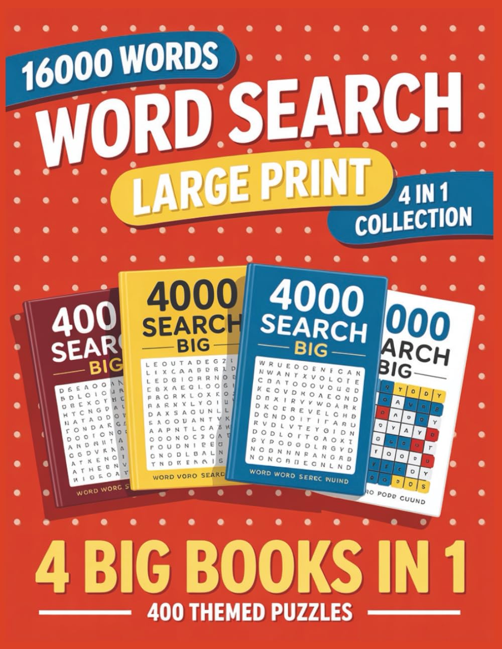 2026 Large Print Word Search Books for Adults: Daily Brain Workouts to Improve Memory, Vocabulary, and Concentration