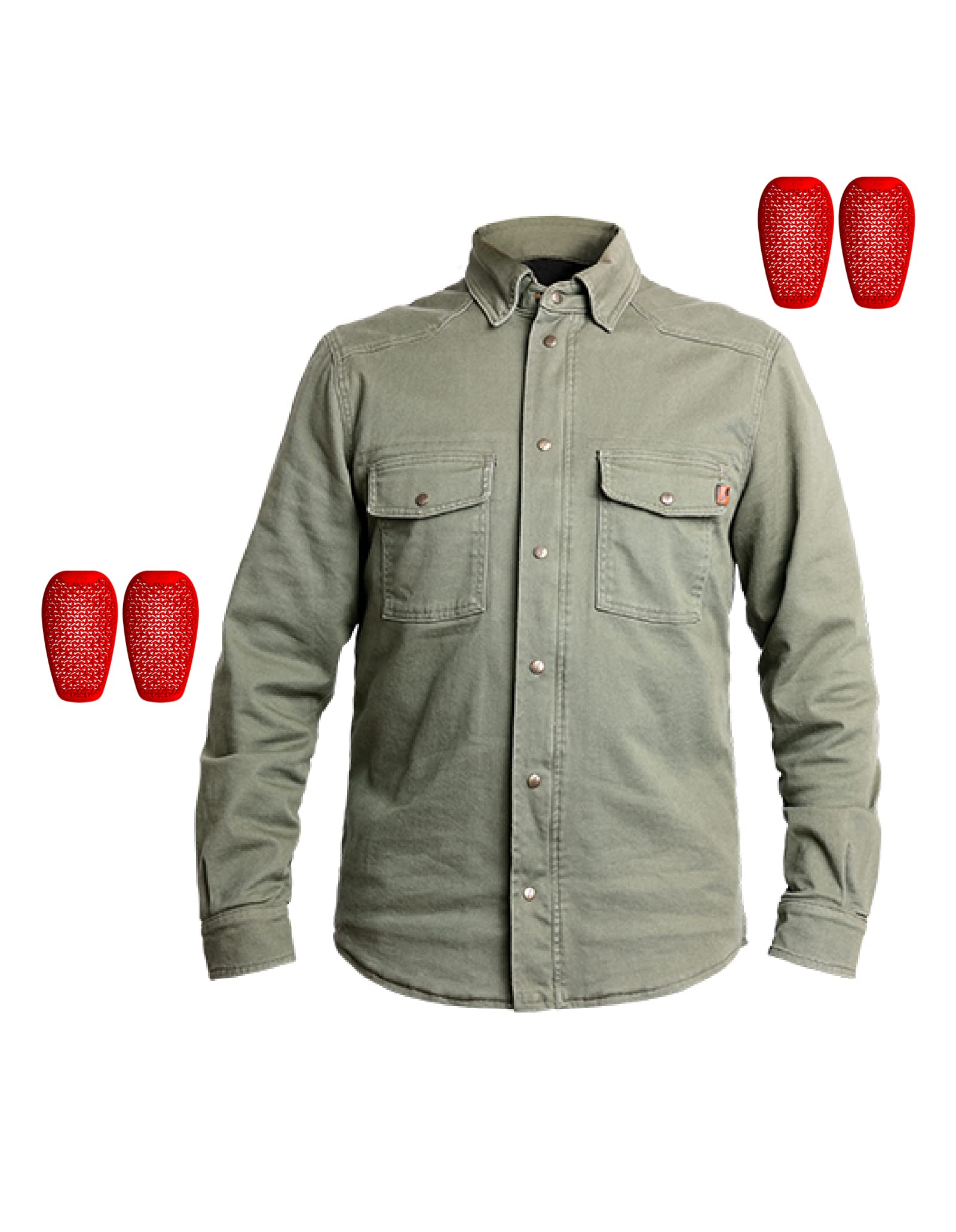 John Doe Koszula Mężczyźni Motoshirt Olive