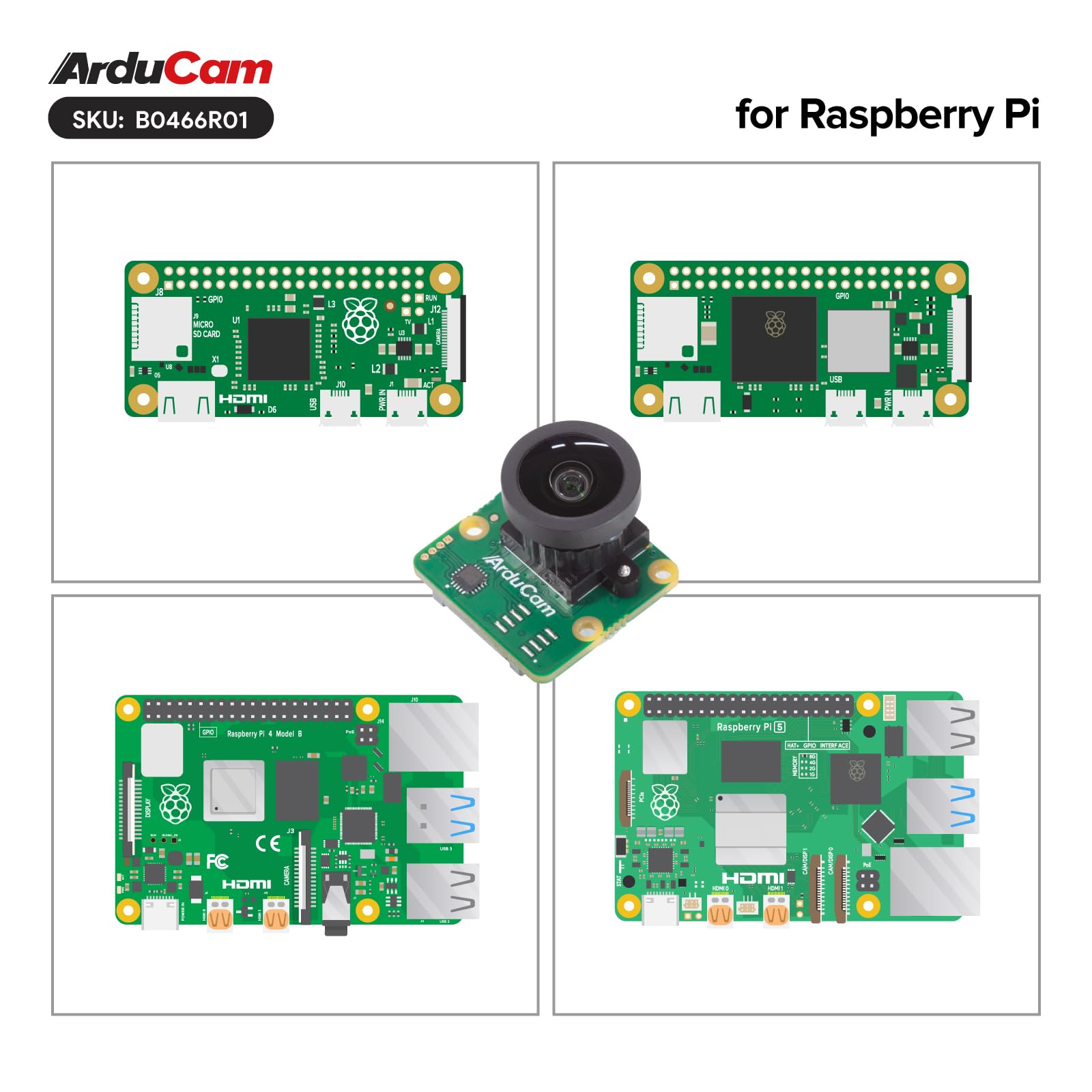 Amazon.co.jp: Arducam 12.3MP Raspberry Pi HQカメラ、477M Piカメラ