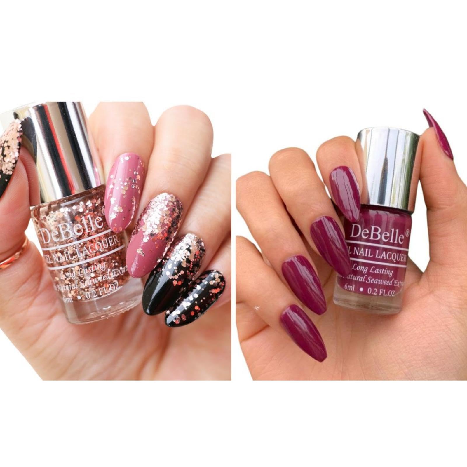 DeBelle Gel Nail Lacquer Combo of 2 (Carolyn Charisma, Elite Tiffany), 12ml-image-32