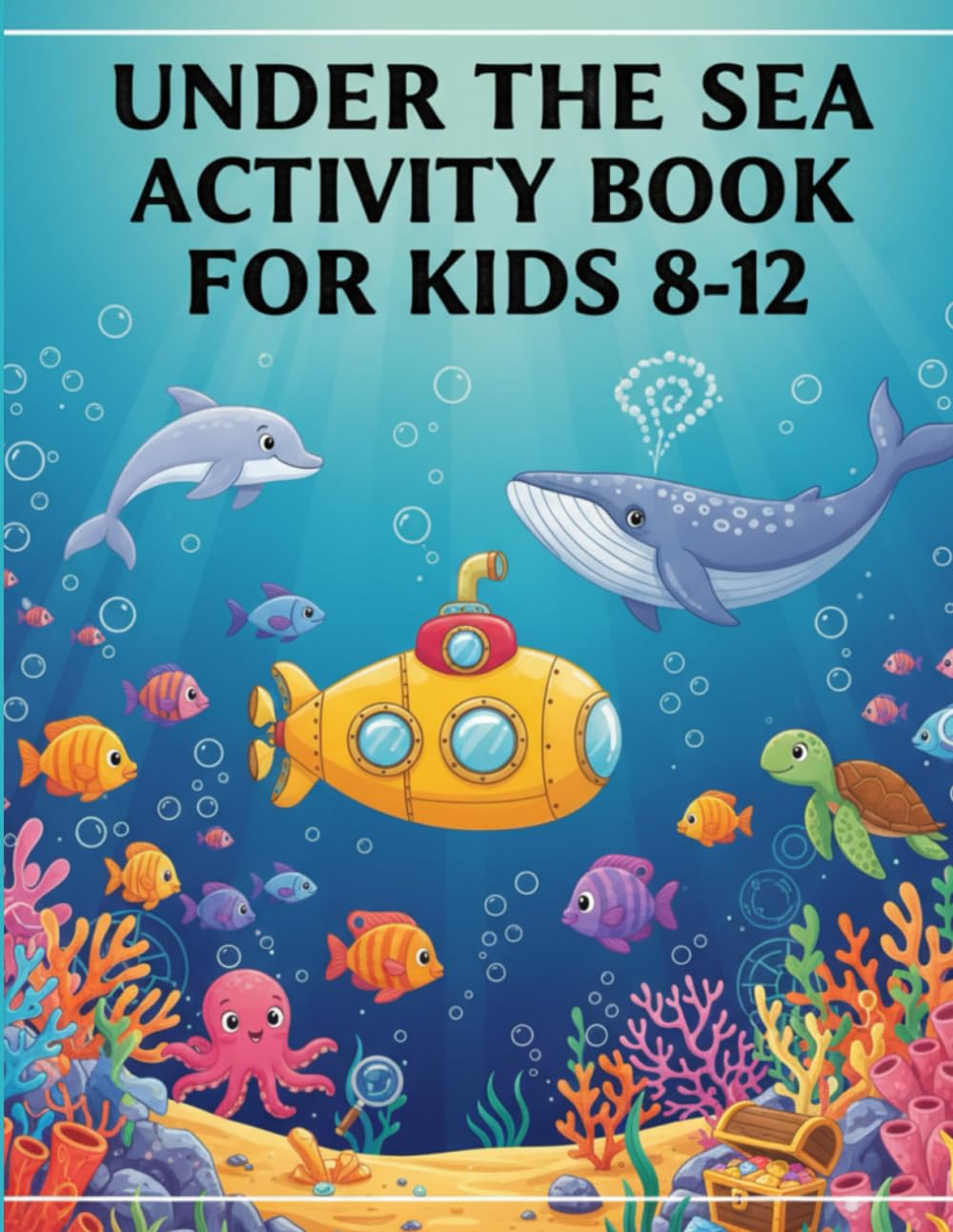 under the sea activity book for kids 8-12: Ocean Puzzles, Wordsearches, Crosswords & Mazes for Ages 8-12