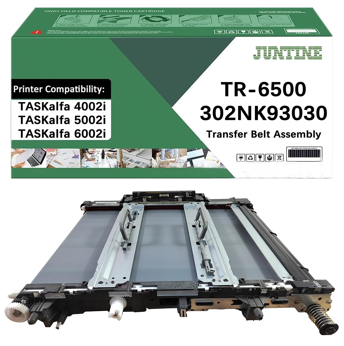 JUNTINE Remanufactured TR-6500 Transfer Belt Assembly Replacement for Kyocera TR-6500 302NK93030 Transfer Belt Assembly Compatible with Kyocera TASKalfa 4002i 5002i 6002i Printers(1-Pack)