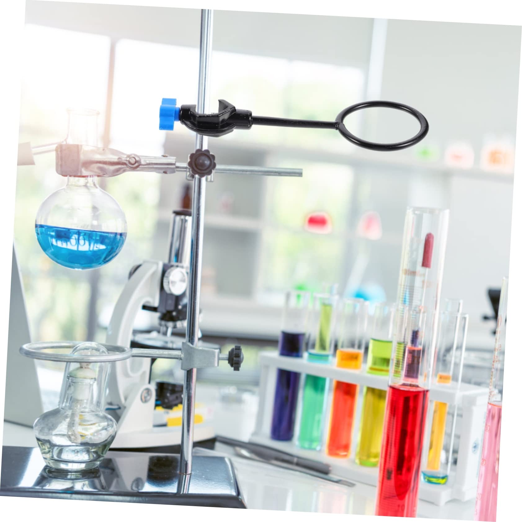 OUNONA 3pcs Lab Stand Lab Stand Clamp Iron Funnel Holder Laboratory Support Stand Clamps