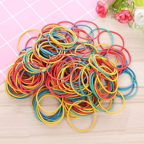 Miniatura 8 de Lind Kitchen 300 bandas de goma multicolor de 1.496 x 0.059 in, bandas elásticas resistentes