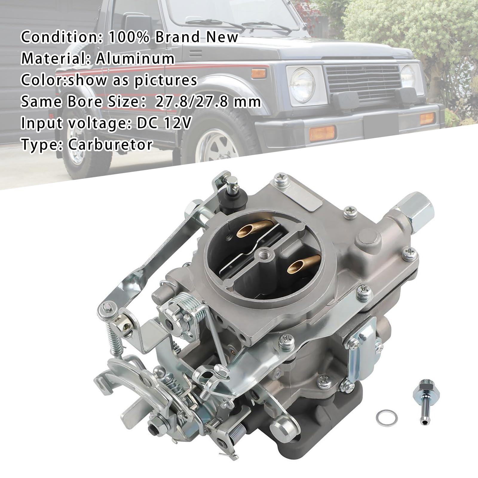 Carb Carby Carburetor Apto para Suzuki Jimny Samurai 1986-1988 1.3L SJ413 JA51 Sierra