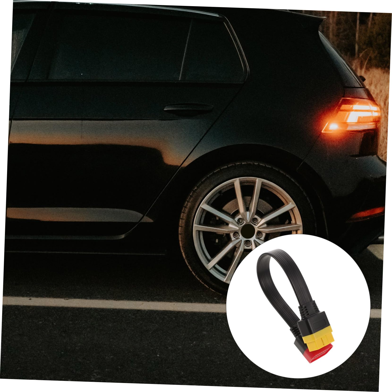 4pièces Câble Extension pour Diagnostic Automobile Connecteur -Femelle Compatible avec Plusieurs Modèles De Véhicules