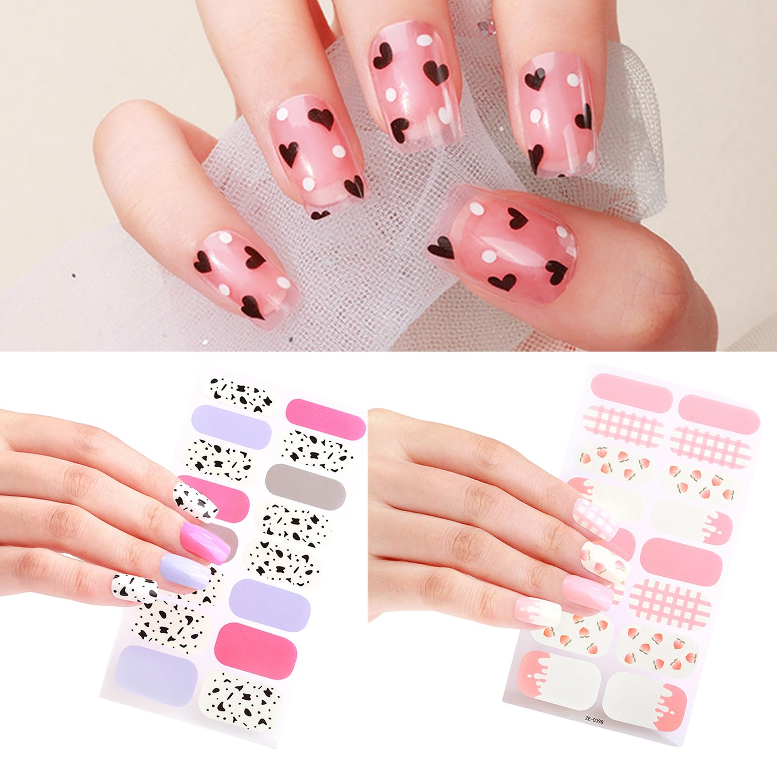 Stylish Stickers with Delightful Prints Easy Application Suitable for Daily Life Parties and Dates