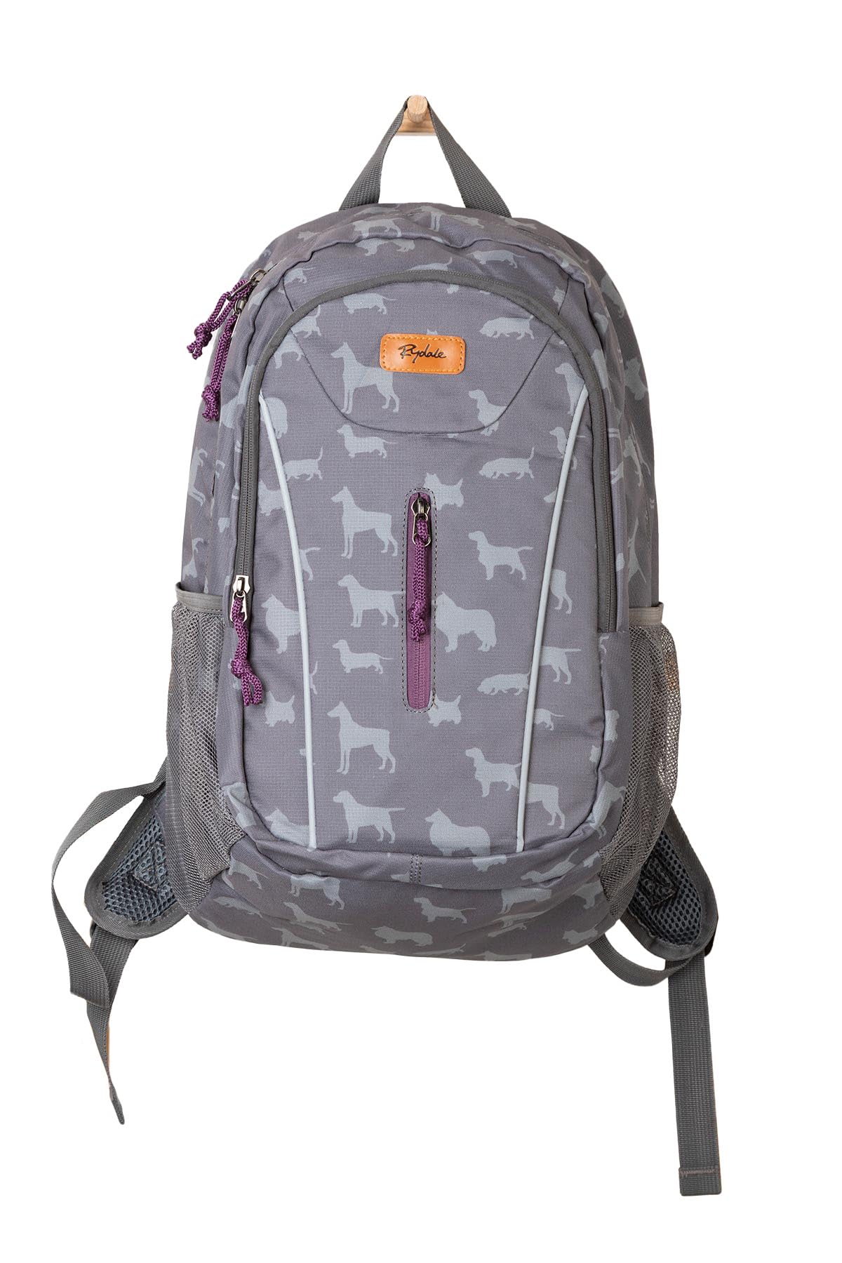 Rydale Unisex Multi Dog Grey Backpack 20L Travel School Bag Day Pack Large Rucksack 7 Colours (Multi Dog Grey)
