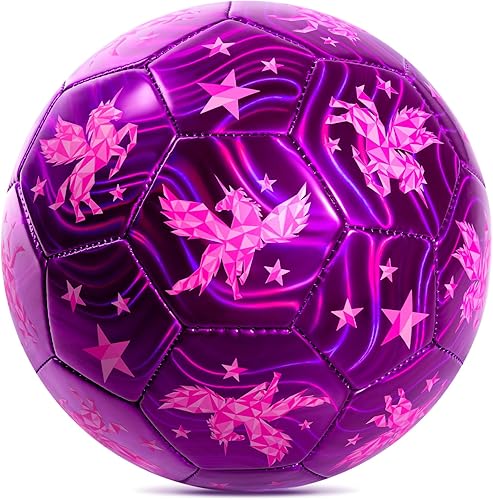 Miniatura 13 de INPODAK Soccer Ball for Toddler Kids 1-3 2-8 6-12, Size 2 Size 3 Size 4 Soccer Ball, Cartoon Dinosaur Unicorn Balls with Pump, Mesh Bag and Gift