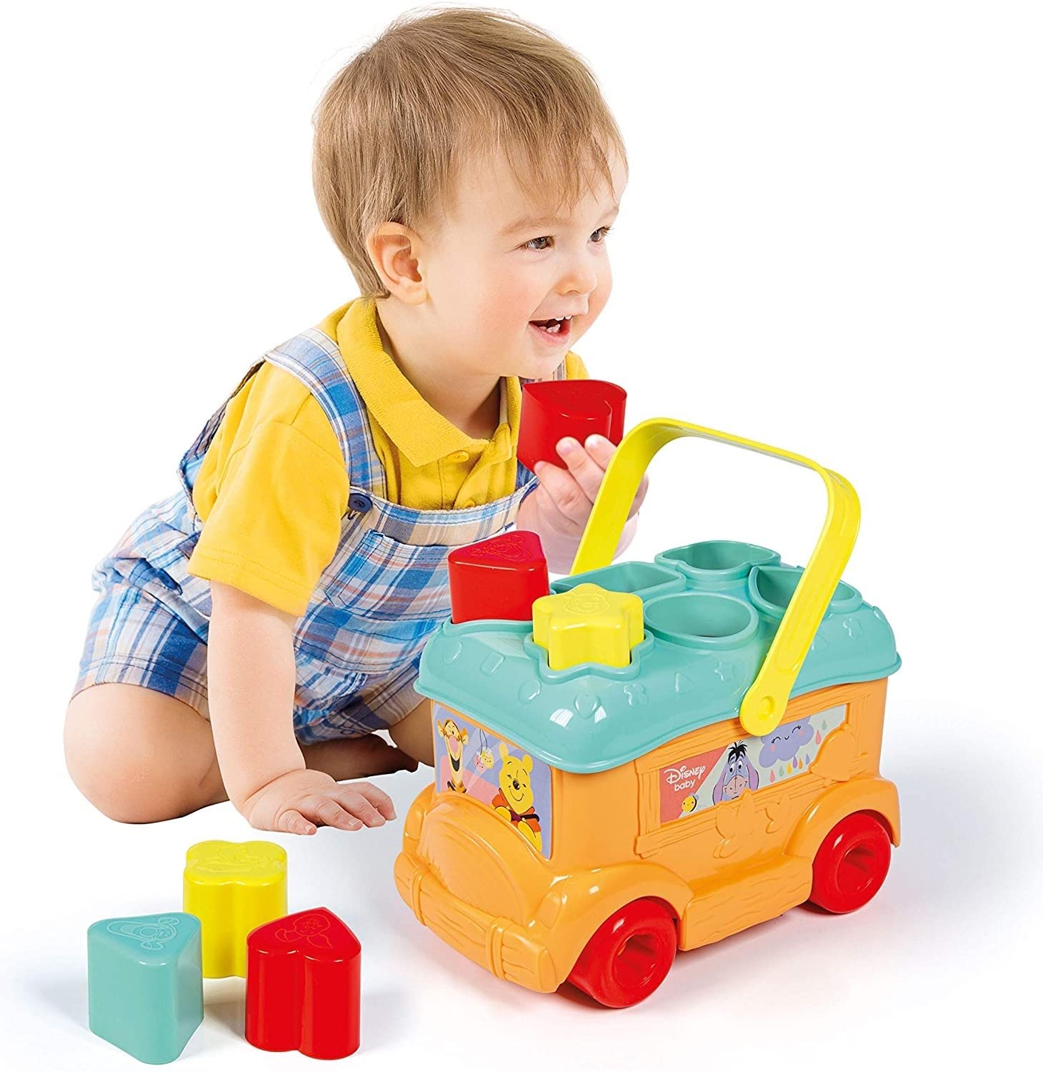 Clementoni - 17282 - Winnie The Pooh Shape Sorter Bus for children
