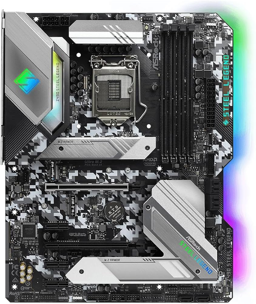 STEEL LEGEND Z490 マザーボード + メモリ　32GB Amazon.in: Buy ASRock Z490 Steel Legend Supports 10 Th Gen and