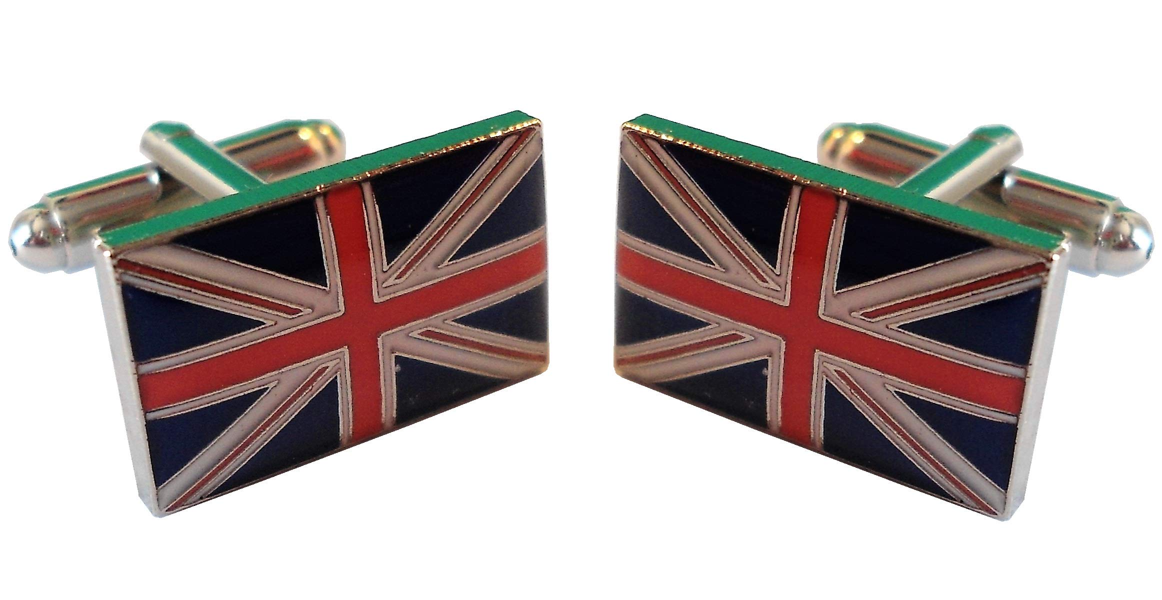 B4B GB Flag Great Britain Union Jack Military MODS Metal Enamel Cufflinks