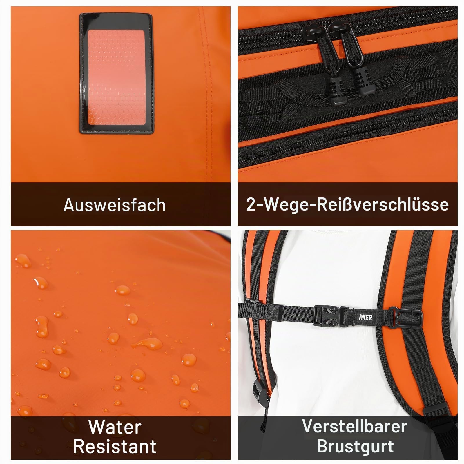 MIER Unisex Seesack Gepäck-Handgepäck