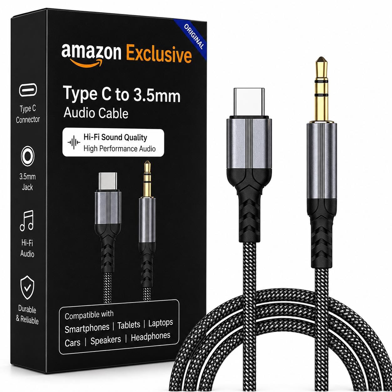 USB Type C to 3.5mm Audio Jack Cable with Built in DAC Chip HiFi Stereo Sound AUX Converter Braided Audio Adapter Compatible with Samsung Galaxy S25 S24 S23 S22 OnePlus Xiaomi iPad USB C Car-image-41
