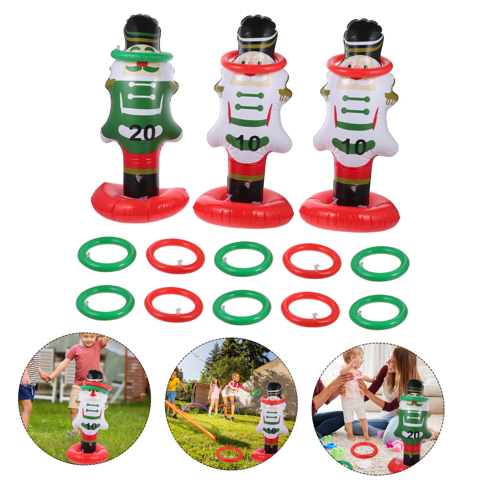 Gioco Di Lancio Anelli Di Natale Anelli Per Lancio Schiaccianoci Gonfiabili Di Natale Giochi Di Società Schiaccianoci Articoli Per Feste in Giardino